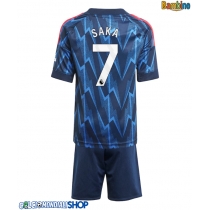 Maglie da calcio Arsenal Bukayo Saka #7 Seconda Maglia Bambino 2025-26 Manica Corta + Pantaloni corti)